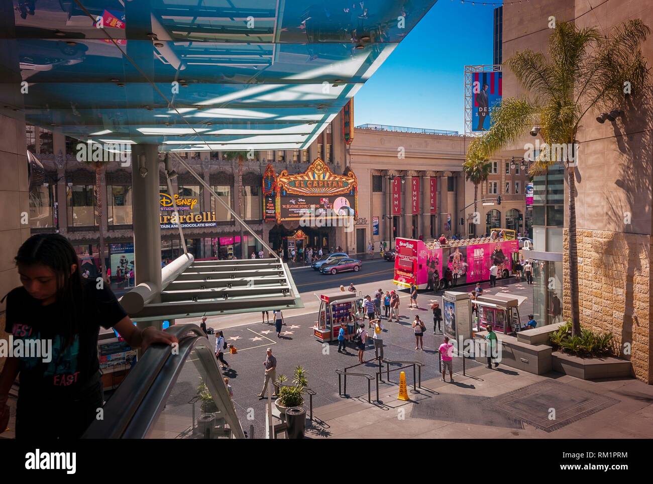 Hollywood Walk of Fame - Los Angeles, CA (EEUU). Stockfoto