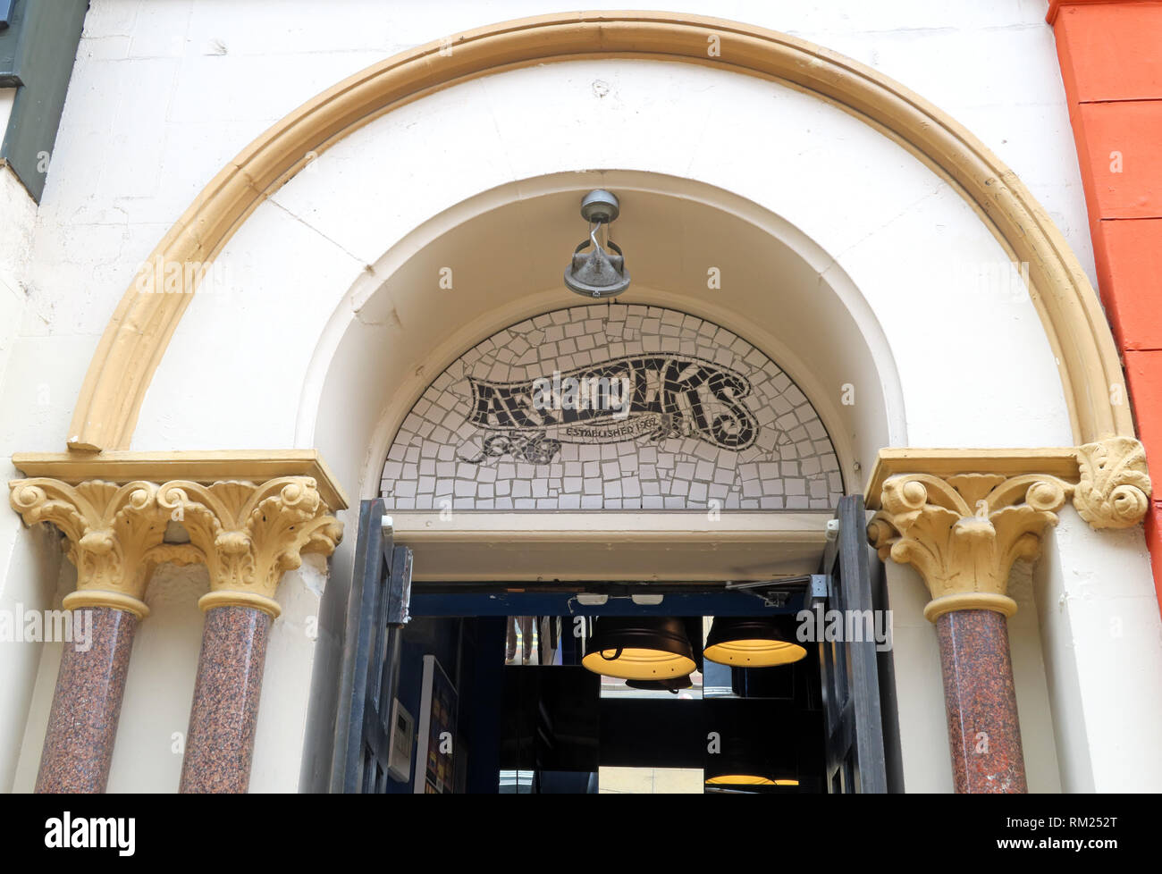 Afflecks Palace Eingang, Retro clothing Emporium, 52 Church St, Manchester, North West England, Großbritannien, M4 1PW Stockfoto