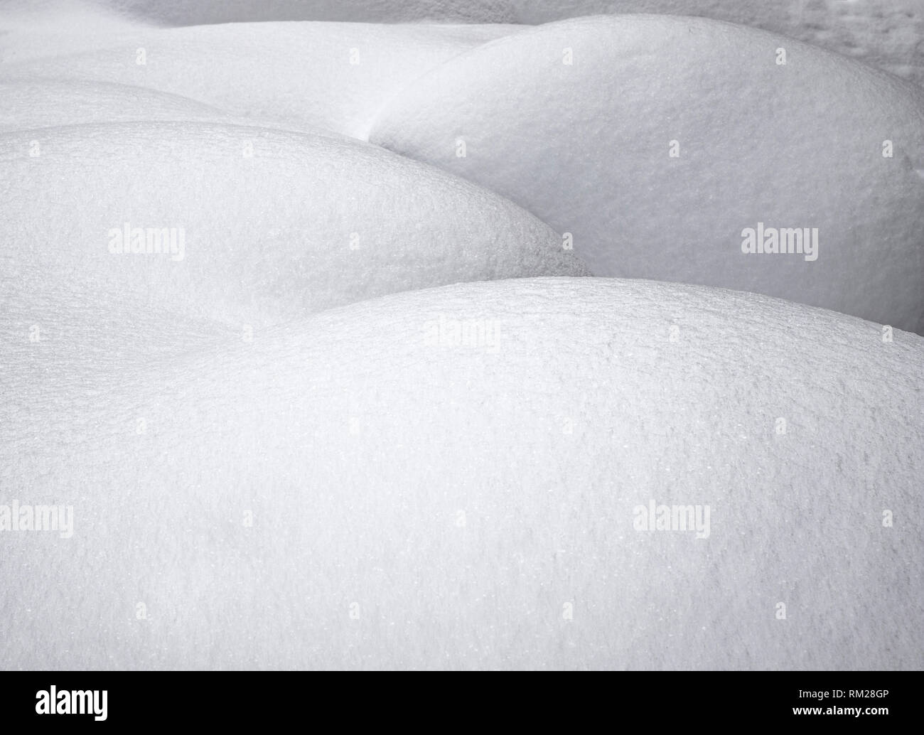 WY 03659-00,,, Wyoming - Schnee Muster im Yellowstone National Park. Stockfoto