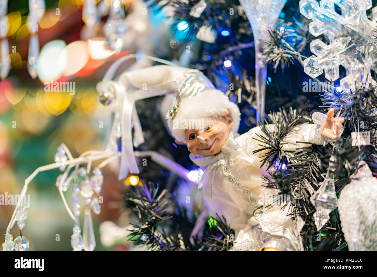 Nahaufnahme von einige schöne Weihnachtsbeleuchtung, in Quebec, Kanada Übersicht Stockfoto Nahaufnahme von einige schöne Weihnachtsbeleuchtung, in Quebec, Kanada Übersicht Stockfoto