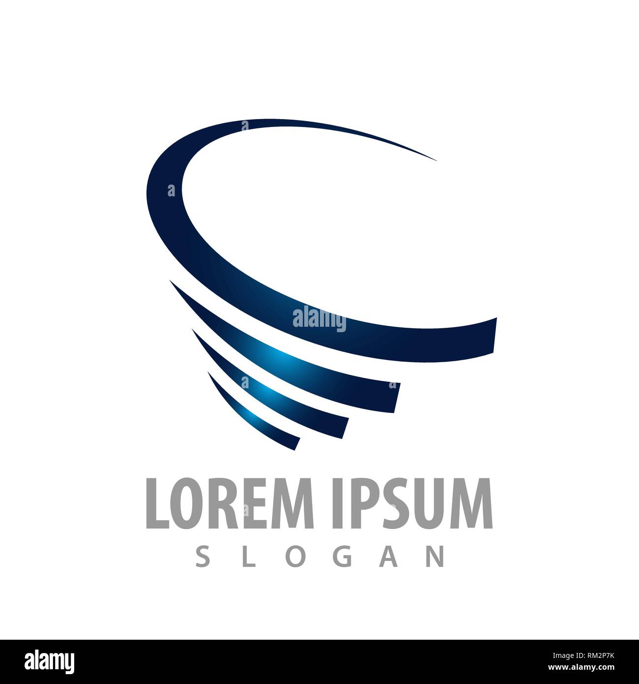 Abstrakte tornado logo Konzept Design. Symbol grafische Vorlage element Stock Vektor