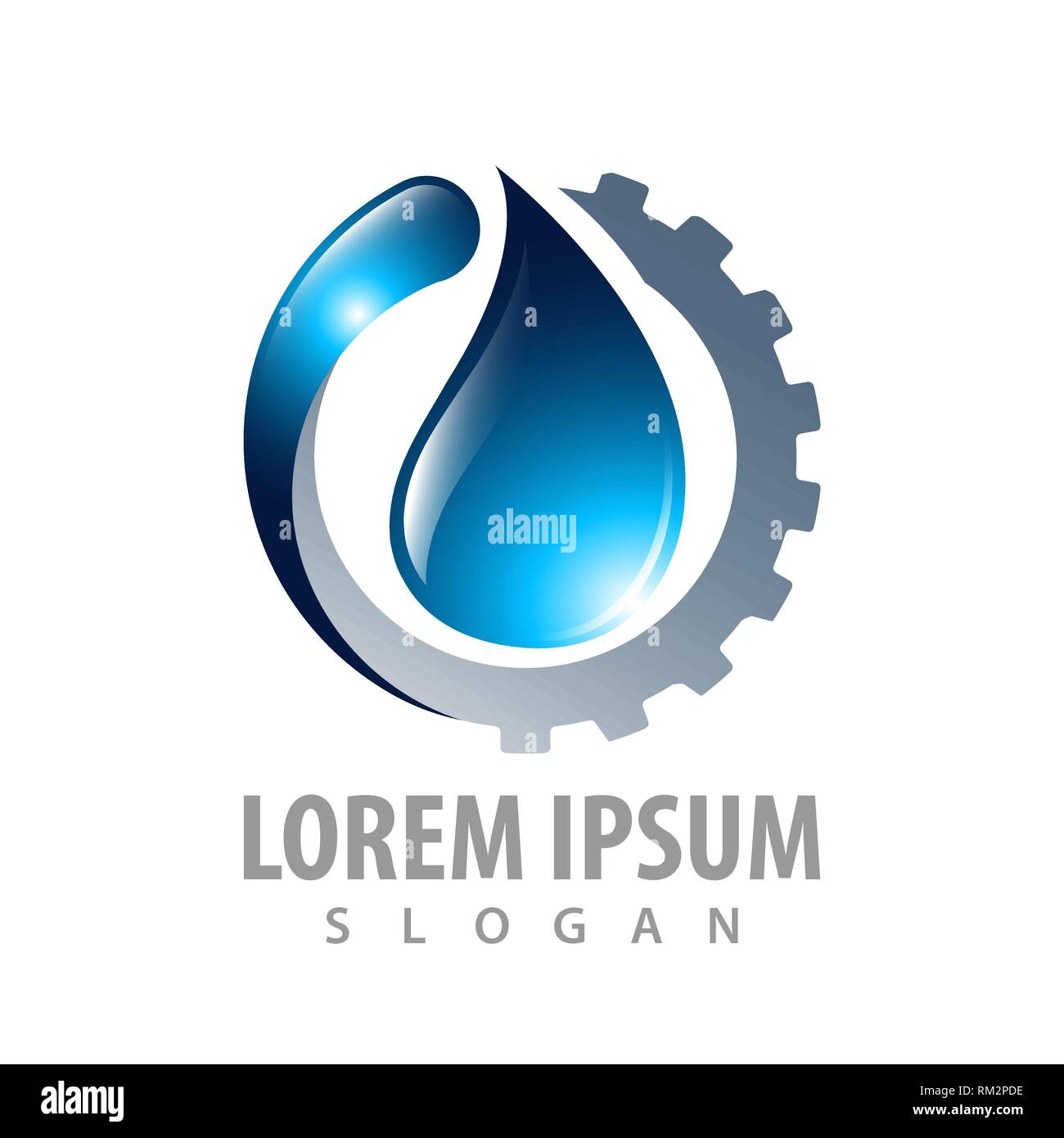 Dropdown-menü Öl logo Konzept Design. Symbol grafische Vorlage element Stock Vektor