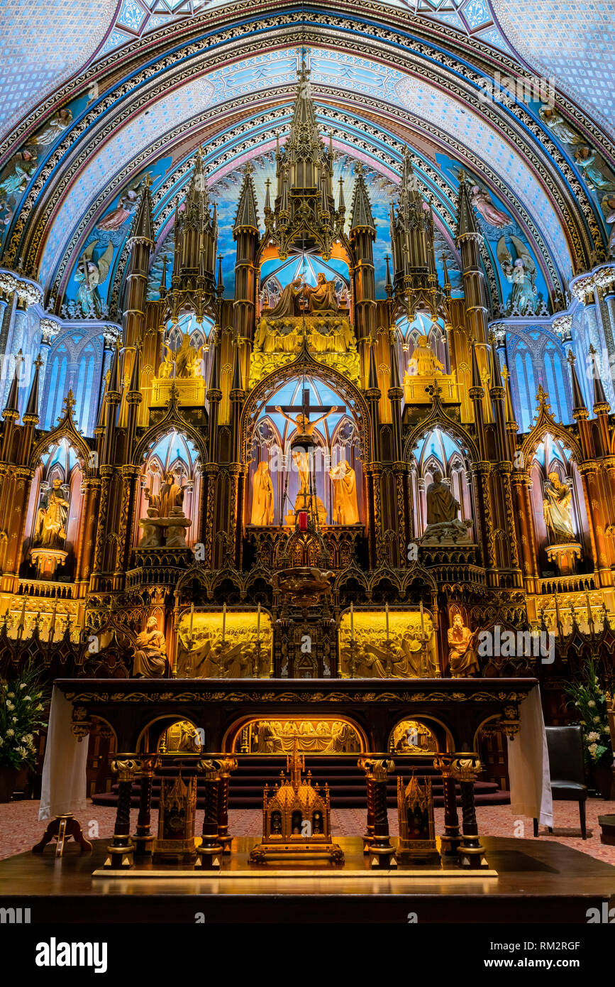 Basilika Von Notre Dame De Quebec Stockfotos und bilder Kaufen Alamy