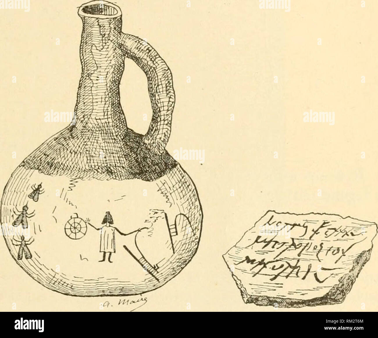 . Jahresbericht des Verwaltungsrats der Smithsonian Institution. Smithsonian Institution; Smithsonian Institution. Archive; Entdeckungen in der Wissenschaft. Schwein. 20. F u s a1 o1 &Lt;Mit archaischen in scrlptions.. Abb. 21. Bolivianischen Vase. (Castelnau Schwein. 22. Töpferei fragment Exped. l tun; ich pavtio ccntrale de mit griechischer Inschrift. Ich "Ameriqiie dn Snd. Paris, 18 S 2.) Alle anderen Metalle, einschließlich der Edelmetalle, pur oder legierten, sind mit Inschriften gefunden. Es wurden in Ägypten, Assyrien, Zentralasien erholt, und Griechenland Tabellen oder placques aus Bronze, die mit ihnen waren. Hanniba Stockfoto