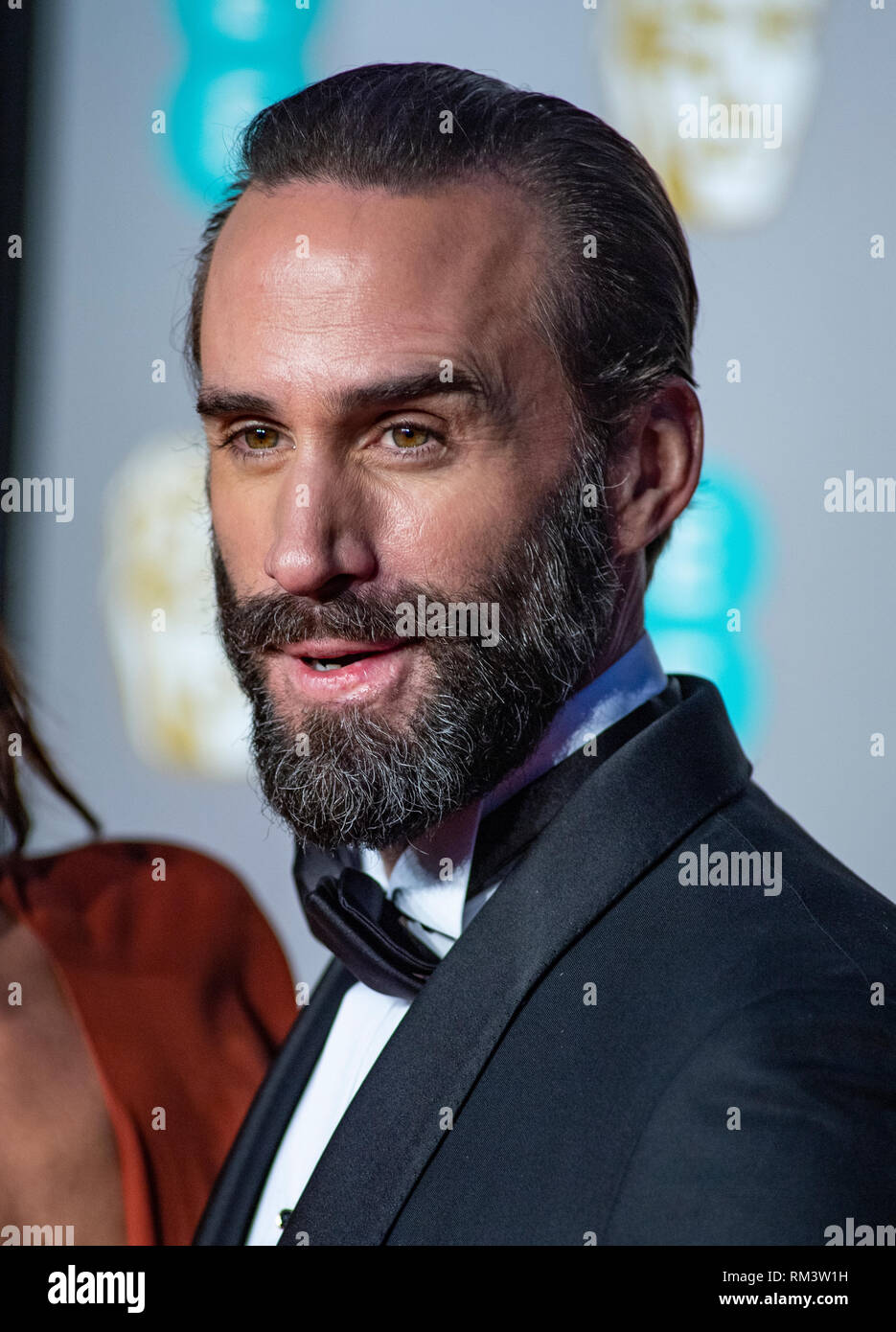 Joseph Fiennes besucht die EE British Academy Film Awards in der Royal Albert Hall. Stockfoto