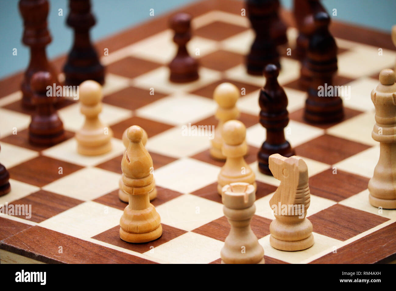 Schach-set Stockfoto