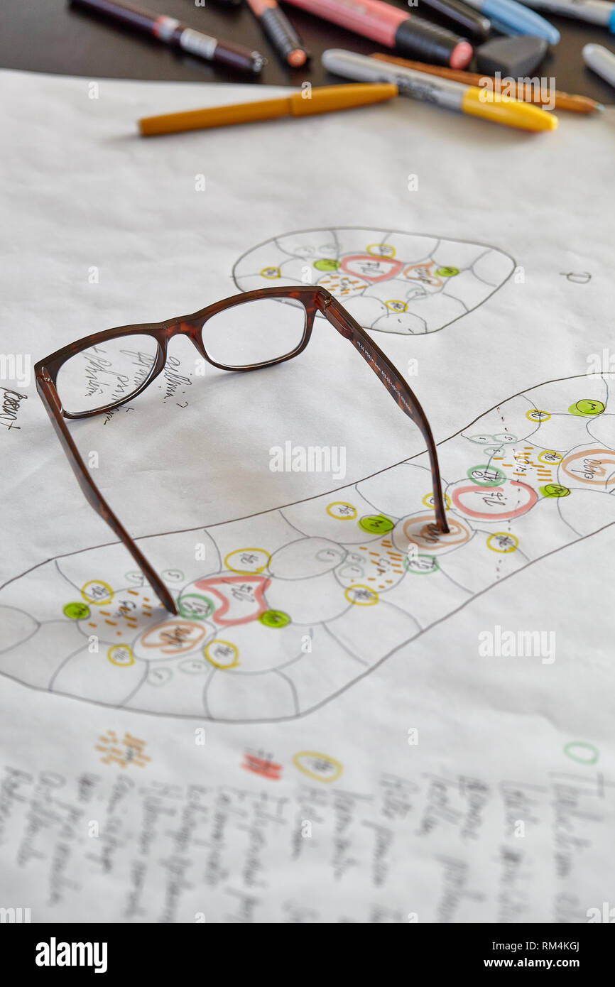 Piet Oudolf an seinem hummelo Garten. Ich habe viele mehr von seinem schönen Garten, das ist nur eine kleine Auswahl. Stockfoto