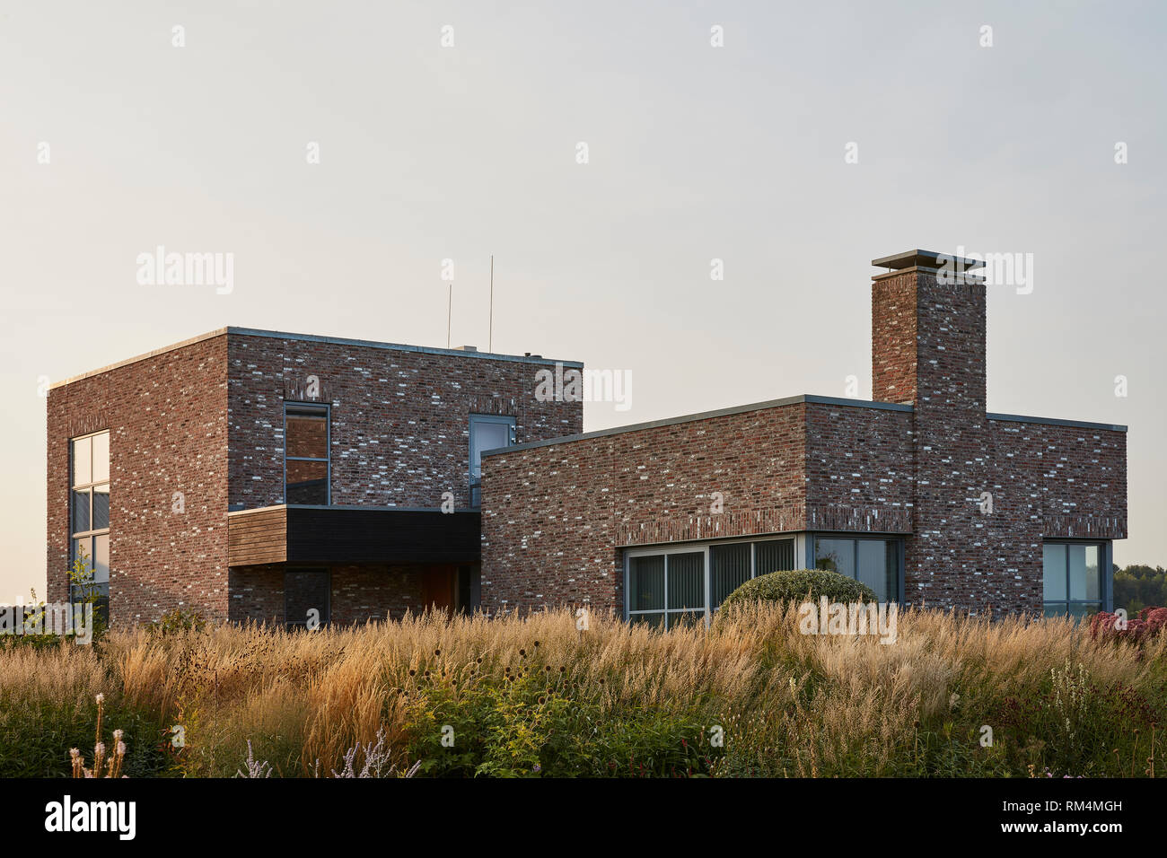 Piet Oudolf an seinem hummelo Garten. Ich habe viele mehr von seinem schönen Garten, das ist nur eine kleine Auswahl. Stockfoto
