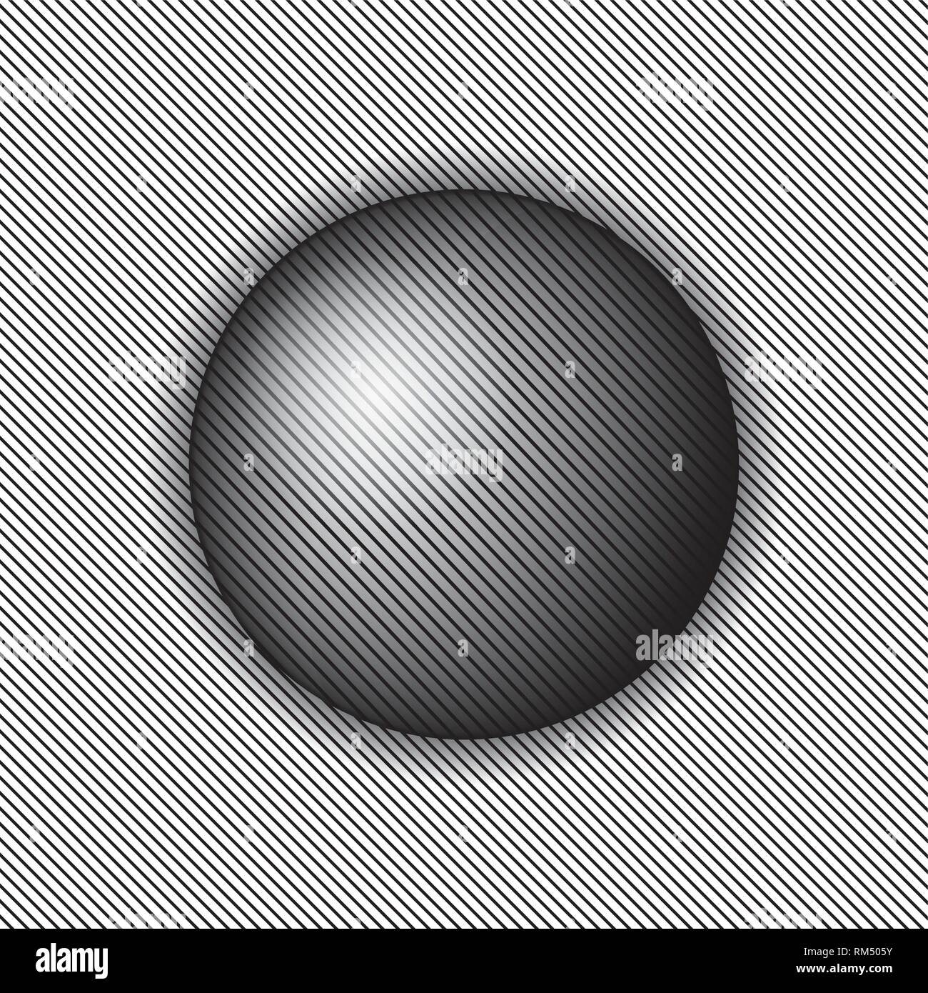 Bilder im Stil Op Art schwarzen und weißen Hintergrund. Vector Illustration Stock Vektor