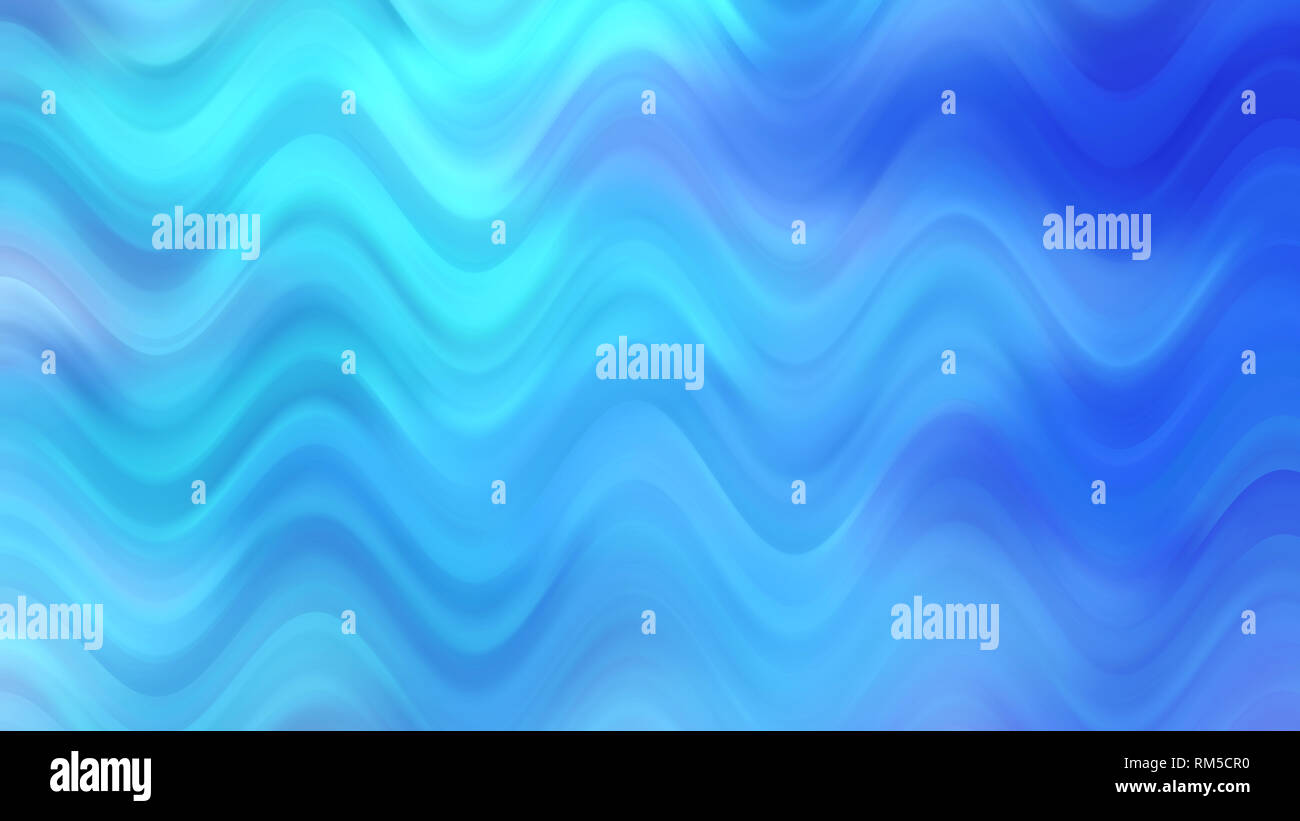 Abstrakte blaue Wellenlinie Hintergrund. Hi-res Desktop Wallpaper template Design. Energie fließt in Lichtwellen. Flüssige Bewegungen. Stockfoto