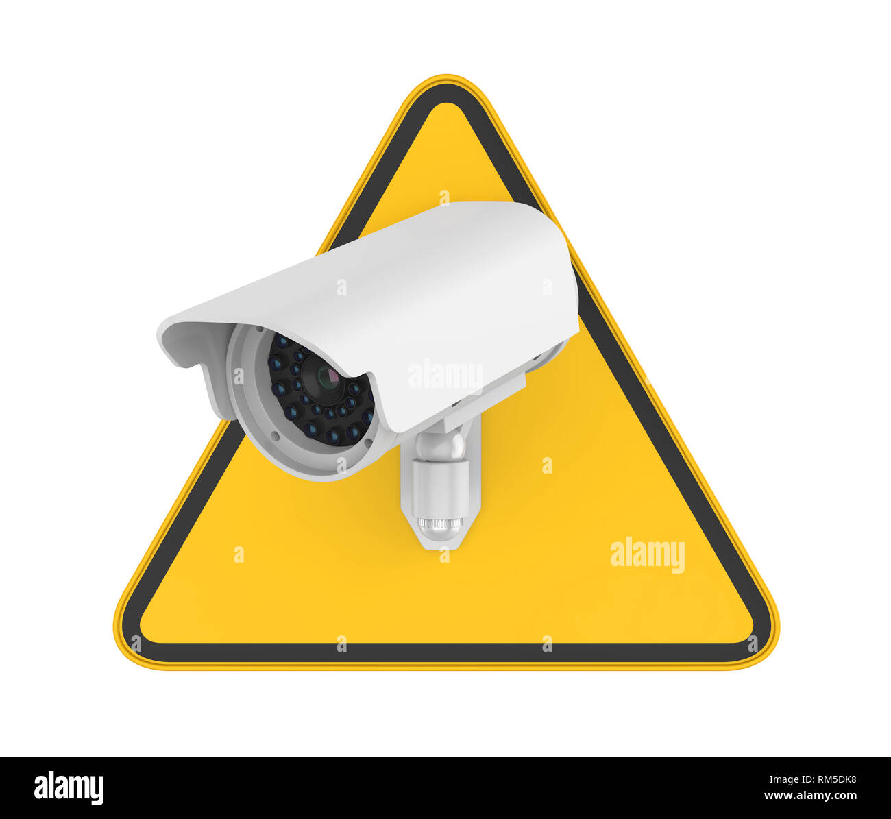 Überwachung CCTV-Kamera Zeichen isoliert Stockfoto