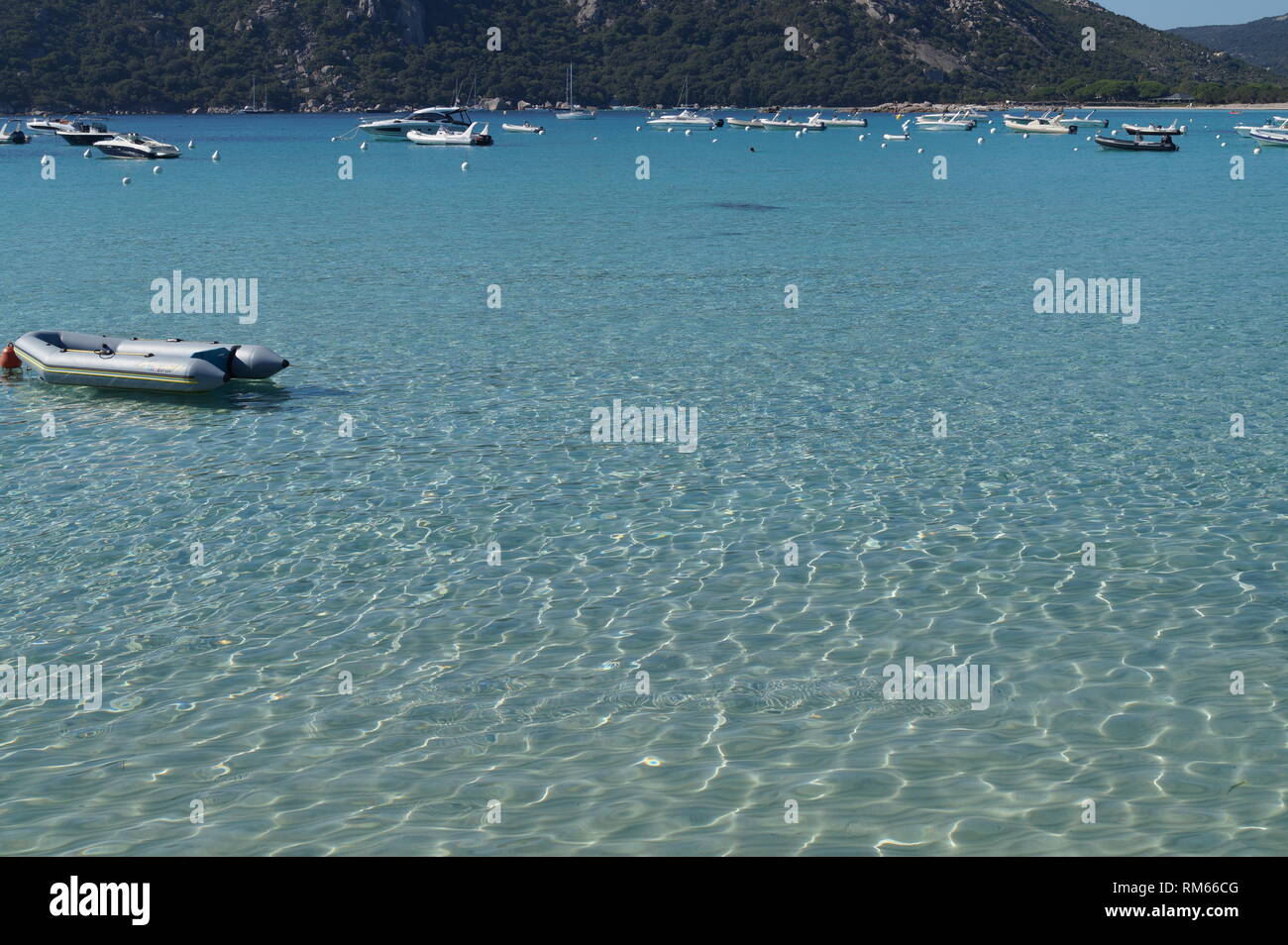 Schöne Strände - Santa Giulia Brach, Süd Korsika, Porto Vecchio Korsika Stockfoto