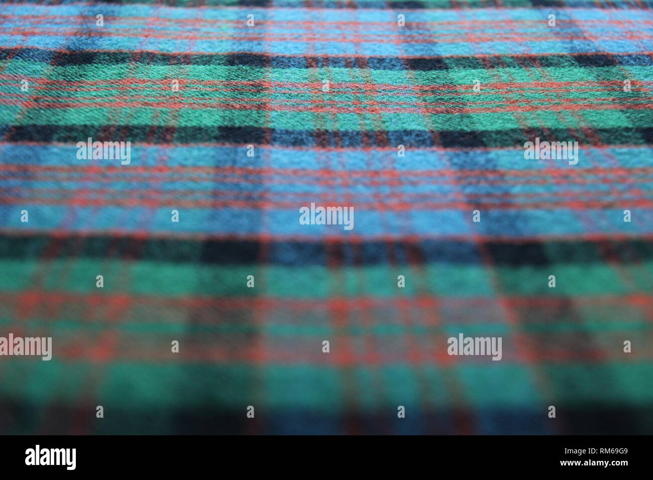 Scottish tartan plaid Stockfoto