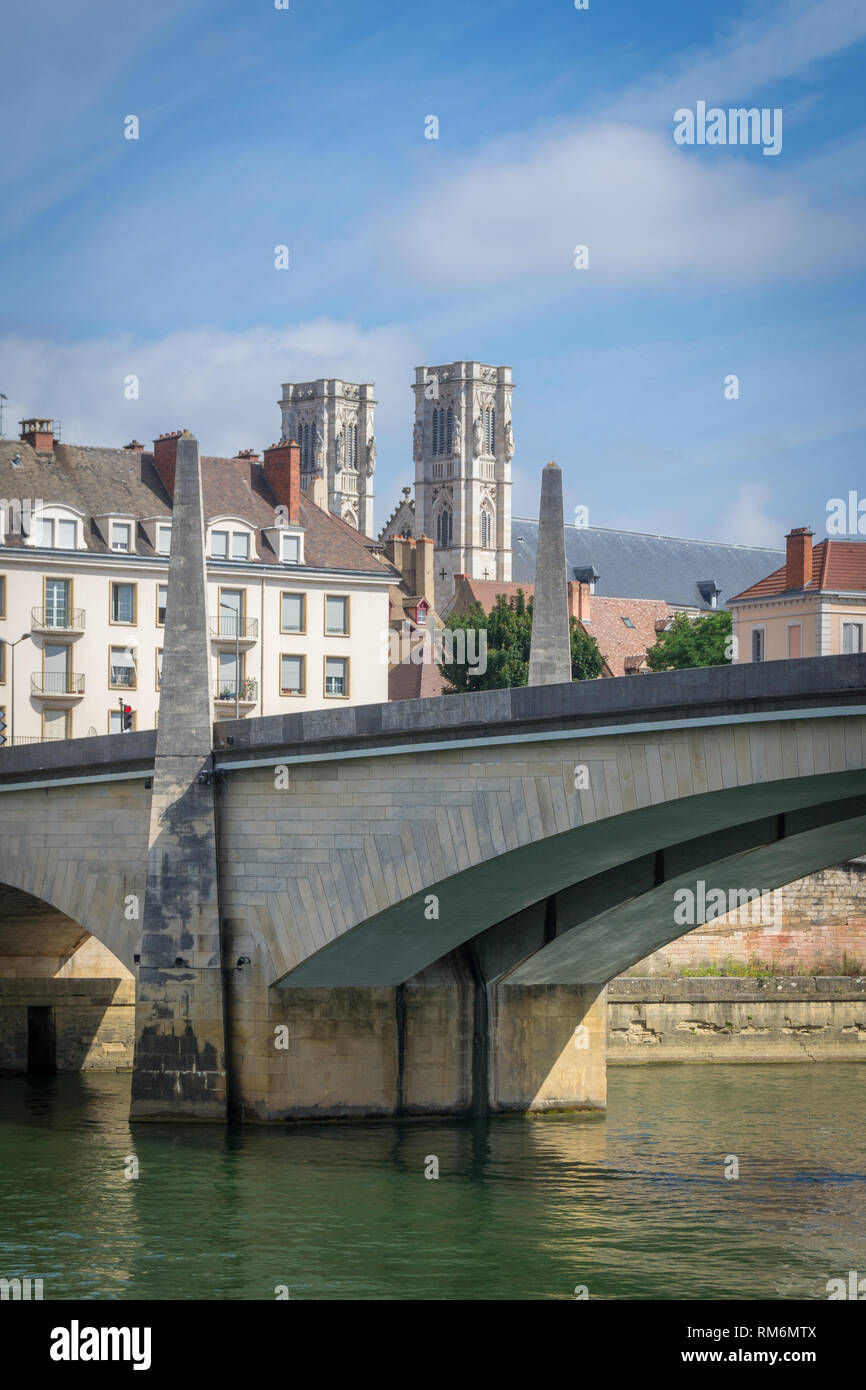 Brücke Saint-Laurent, Chalon-sur-Saône - Frankreich Stockfoto
