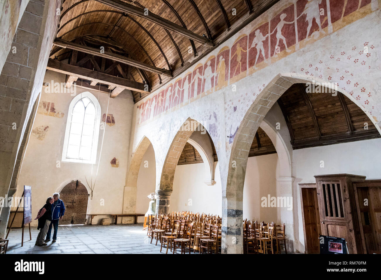 Plouha, Frankreich. Die Chapelle de KermariaanIskuit, eine Kapelle in