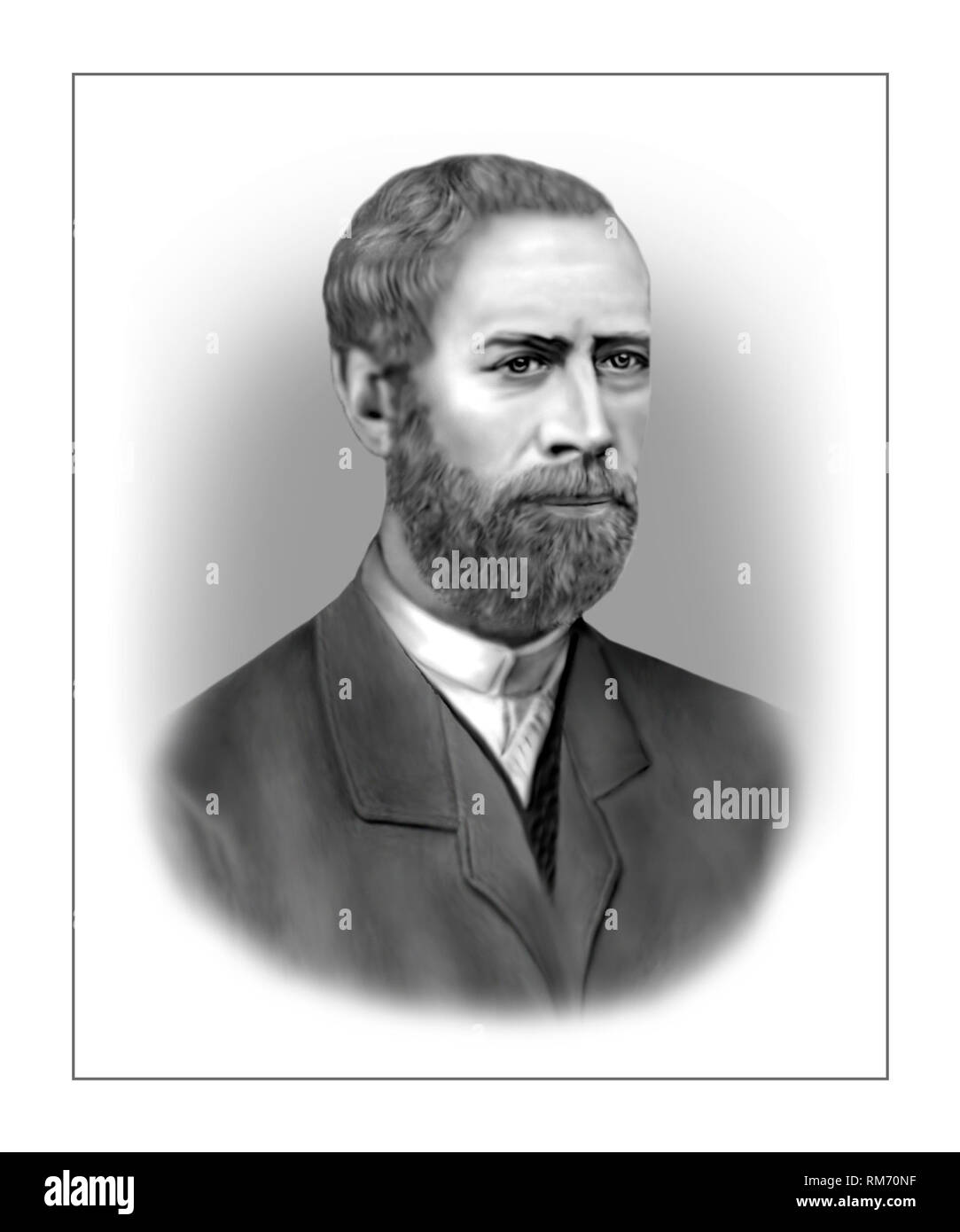 Der deutsche Physiker Heinrich Hertz 1857-1894 Stockfoto