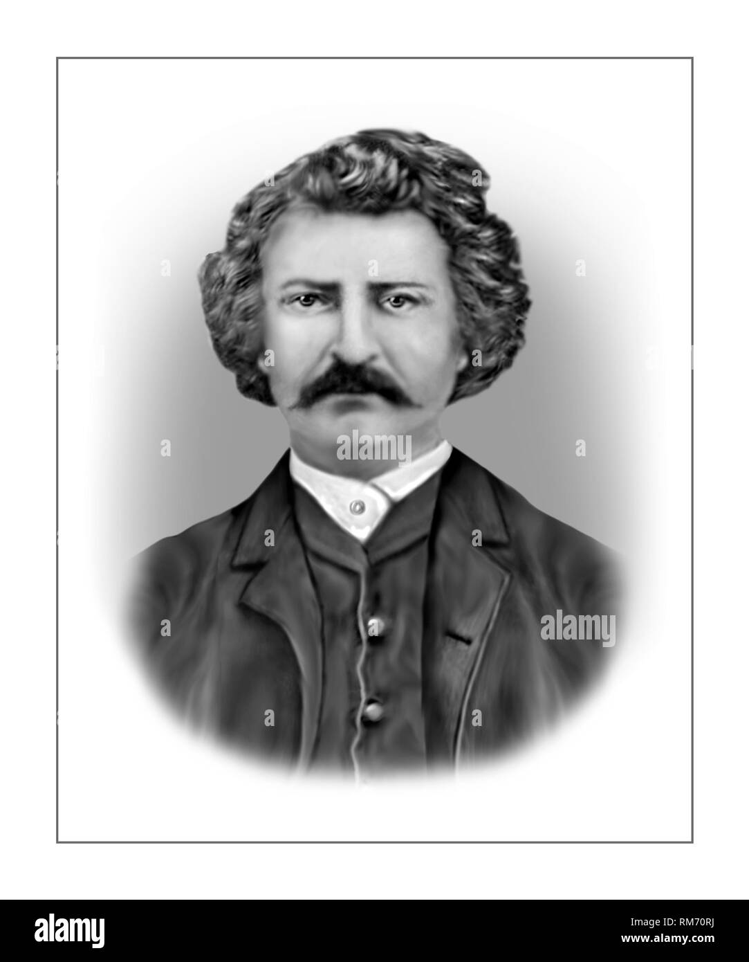 Louis David Riel 1844-1885 kanadische Politiker Stockfoto