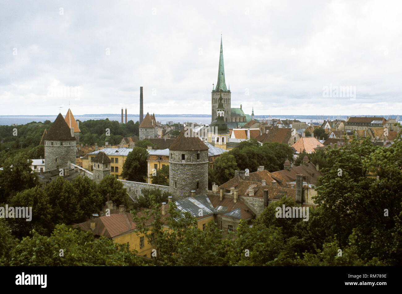 TALLIN ESTLAND Die Stadt mit mittelalterlichem Charakter und alten Festungen, die Cathedralfrom 1200 s Stockfoto