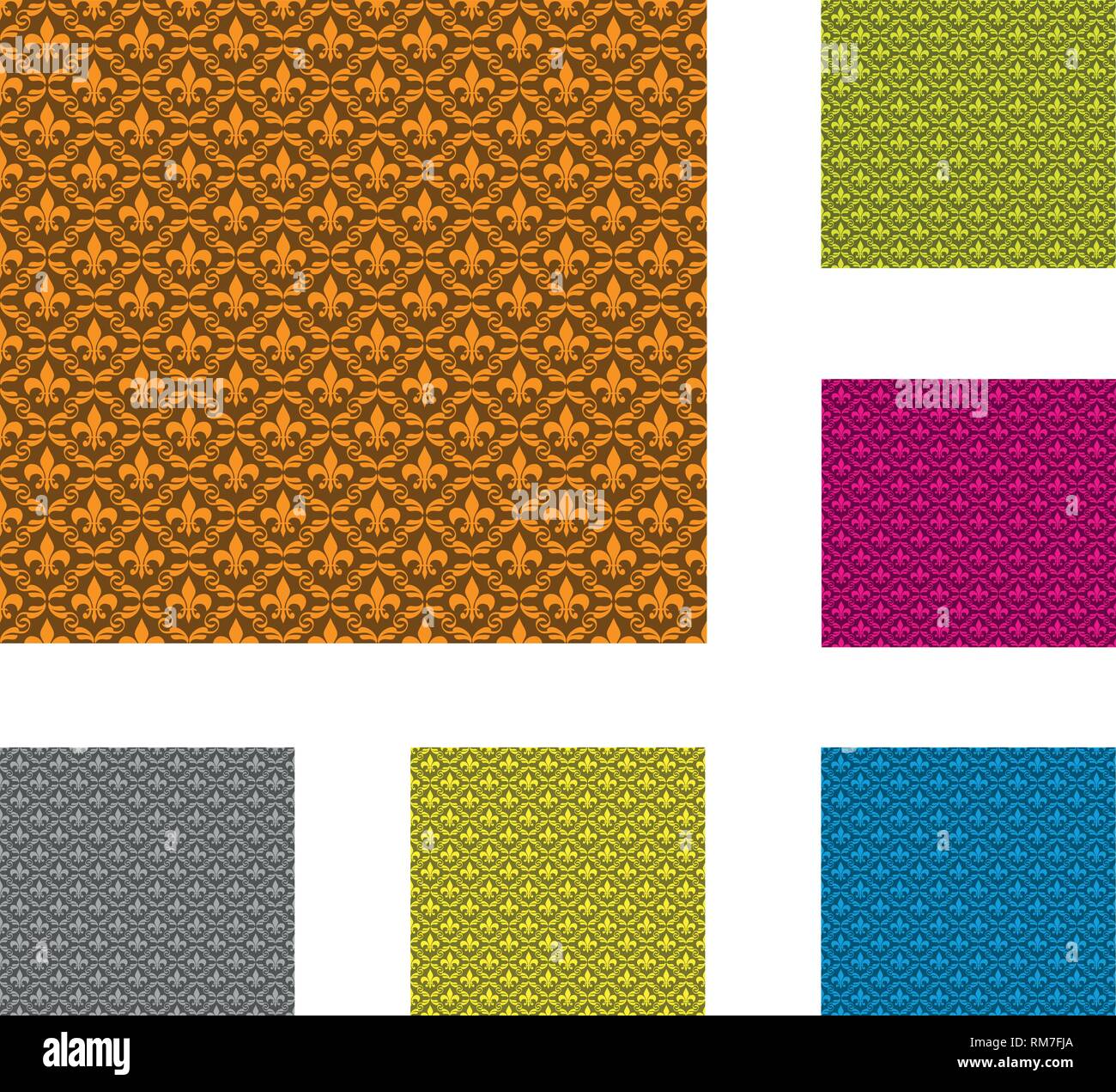 Nahtlose Damast-Tapete Stock Vektor