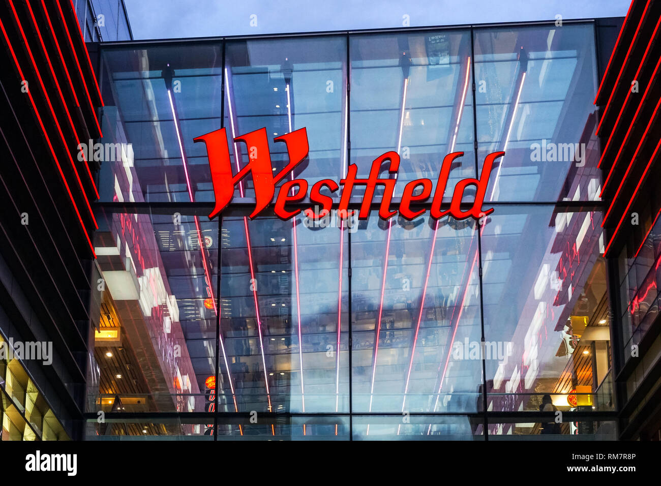 Westfield Stratford City Shopping centre, London England Vereinigtes Königreich UK Stockfoto