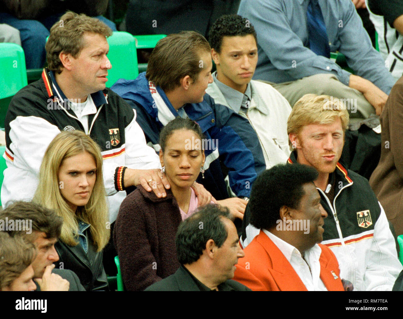 Rochus Club Düsseldorf (DŸsseldorf, Düsseldorf) Deutschland 20.5.1999, Tennis: World Team Cup - - - Barbara und Boris Becker Stockfoto