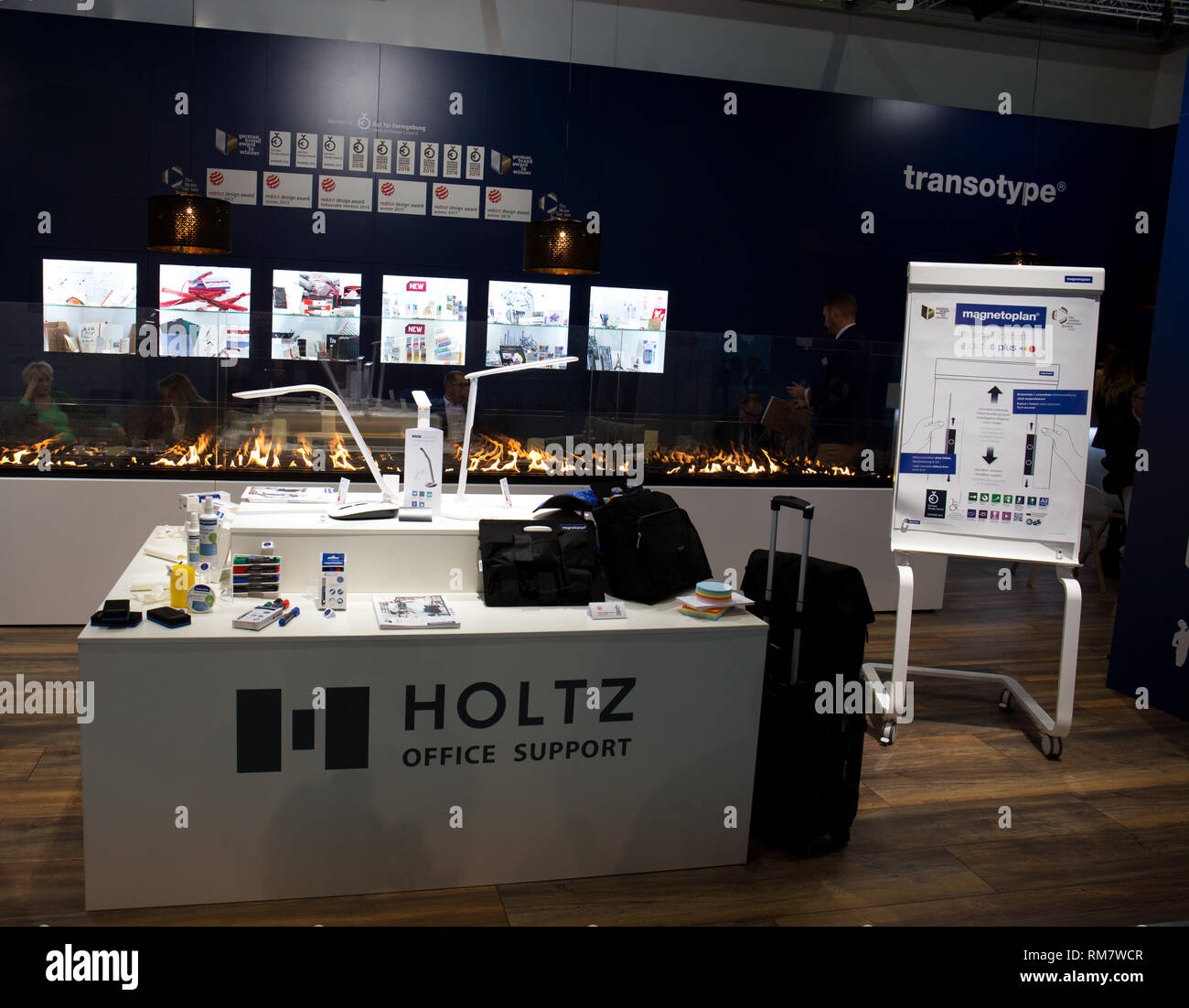 Impressionen von der weltweit größte Leitmesse für Papier, Bürobedarf und stationäre in Frankfurt am Main Deutschland im Januar 2019 Stockfoto