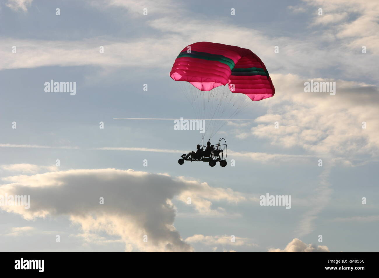Fliegen Himmel Trike para Motor 5 Stockfoto