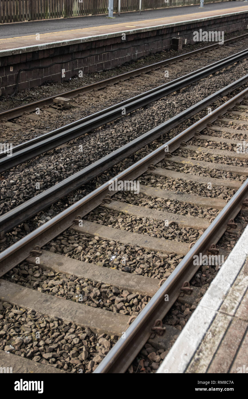 Bahn Nahaufnahme Stockfoto