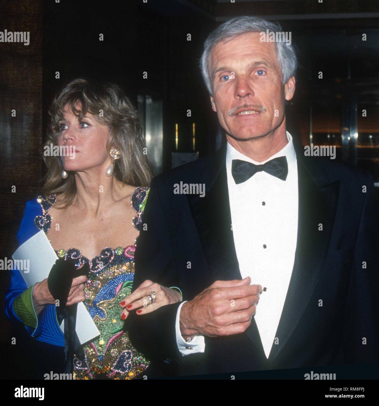 Jane Fonda Ted Turner, 1991 Foto von John Barrett/PHOTOlink Stockfoto