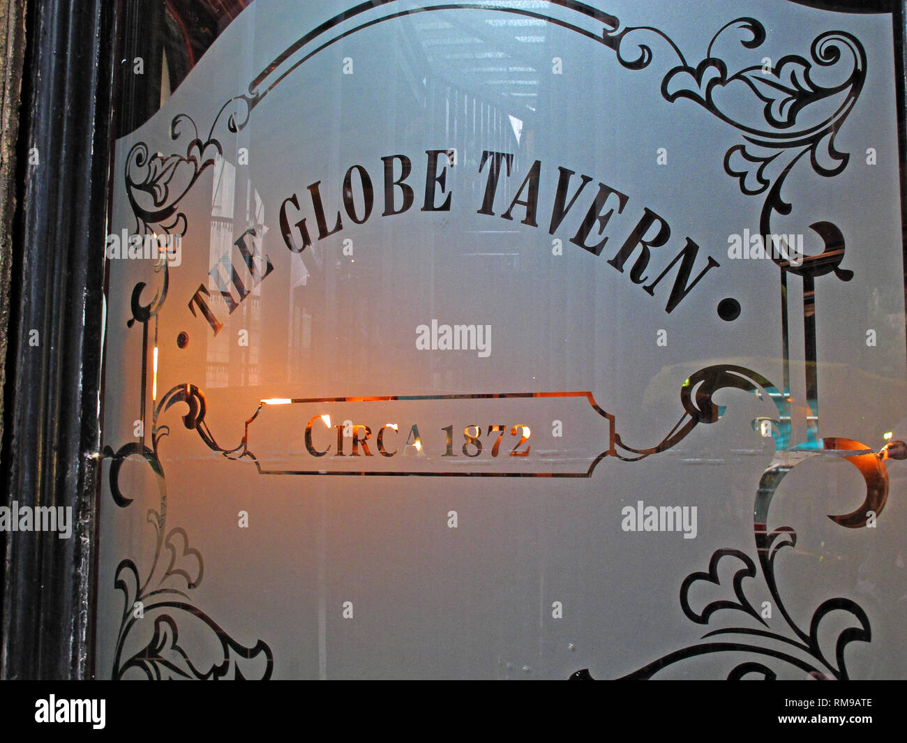 Die Globus Taverne ca. 1872 Pub, 8 Bedale St, London, England, UK, SE 1 9 AL Stockfoto