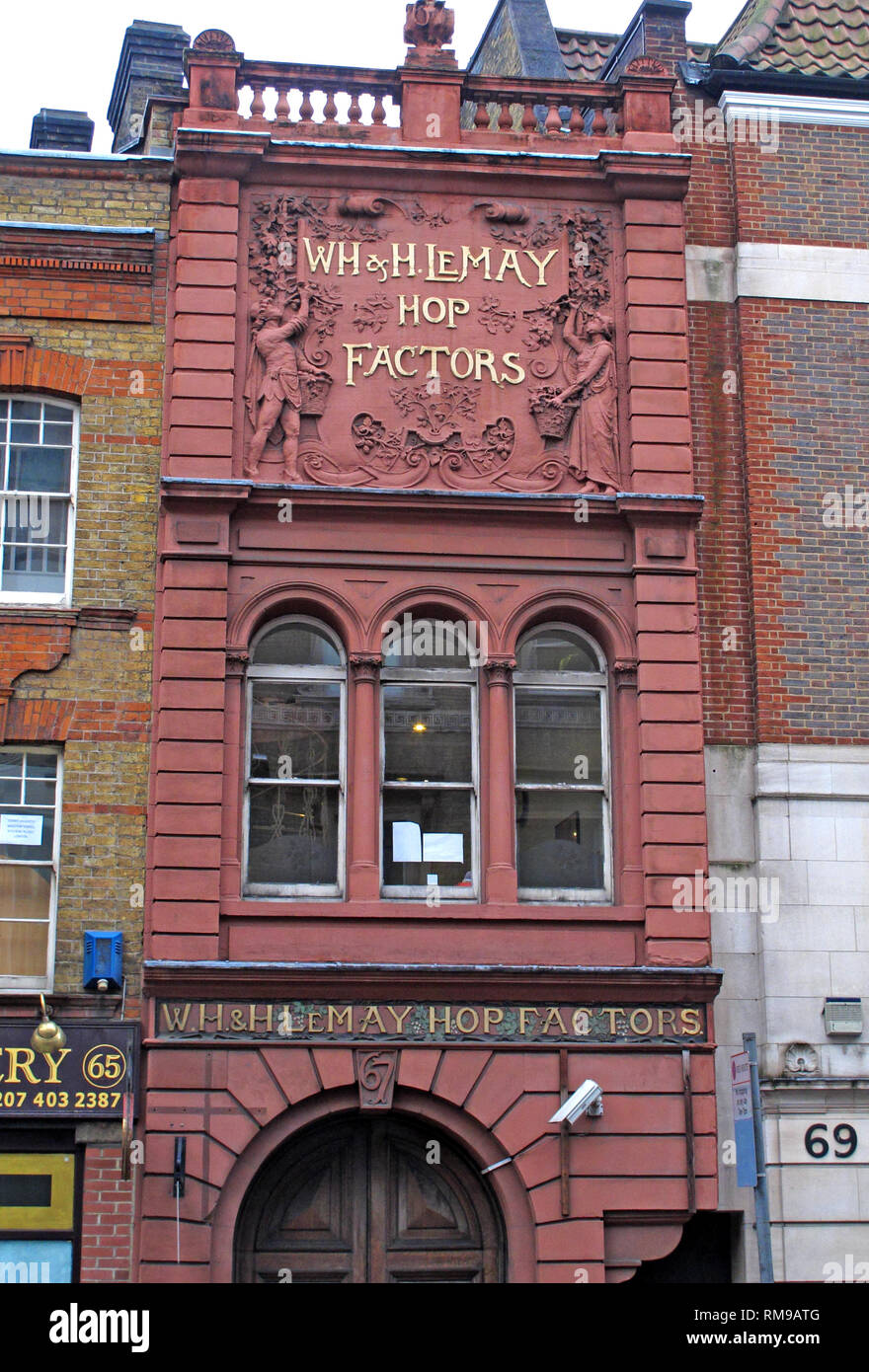 WH&H le können Hoffnung Faktoren Büros, 67 Borough High Street, Southwark, London, England, Großbritannien Stockfoto
