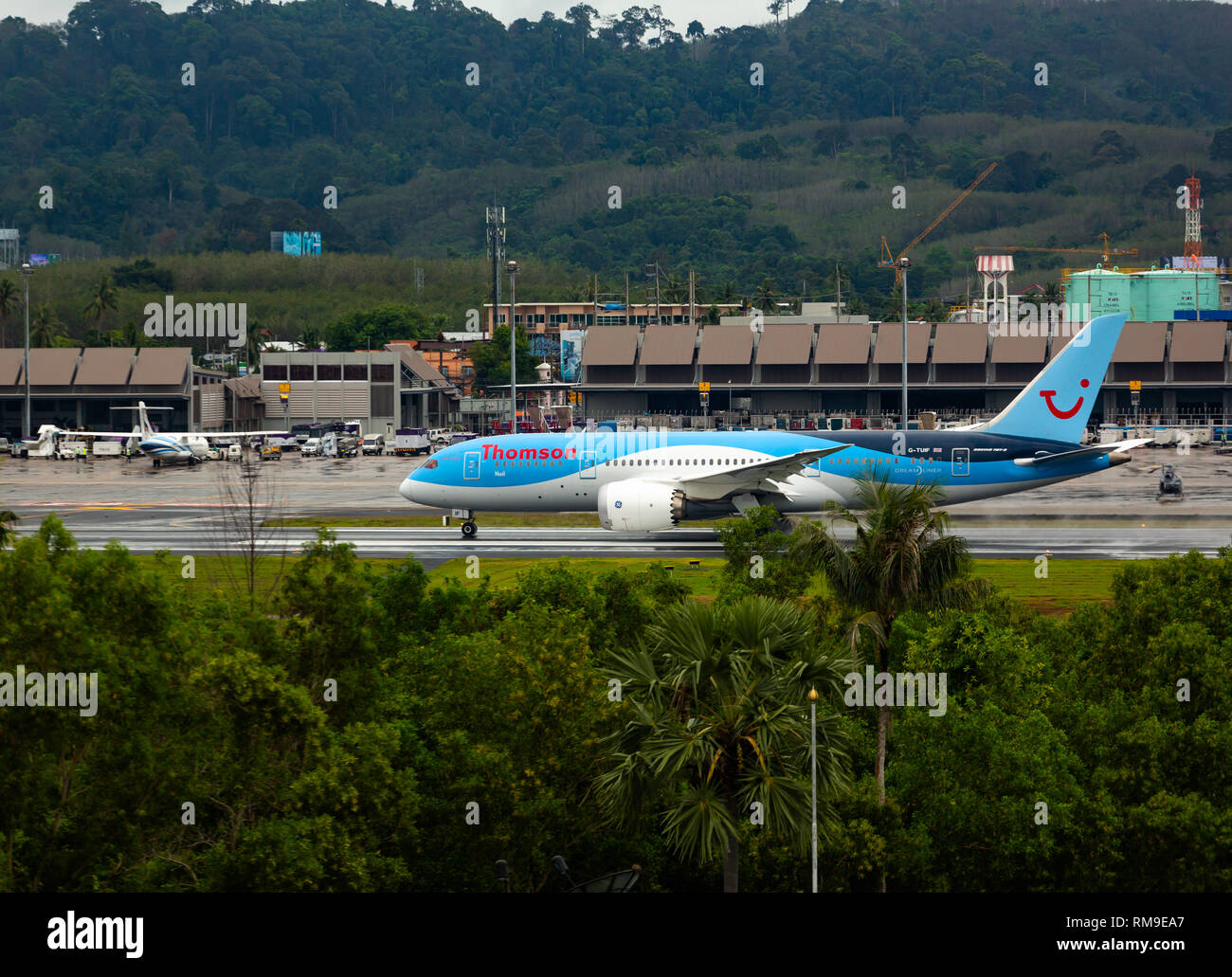 Dreamliner startklar Stockfoto