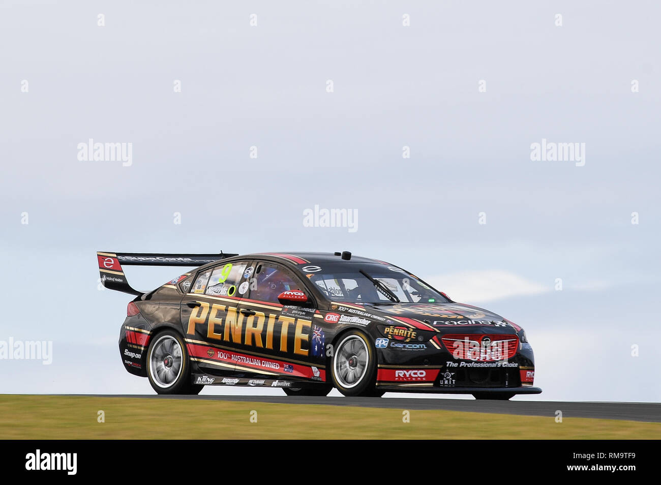 Phillip Island, Victoria, Australien. 14 Feb, 2019. Australische Super Autos Test Tag; David Reynolds treibt die Erebus Motorsport Holden Commodore ZB während der2019 Supercars test Tag Credit: Aktion plus Sport/Alamy leben Nachrichten Stockfoto