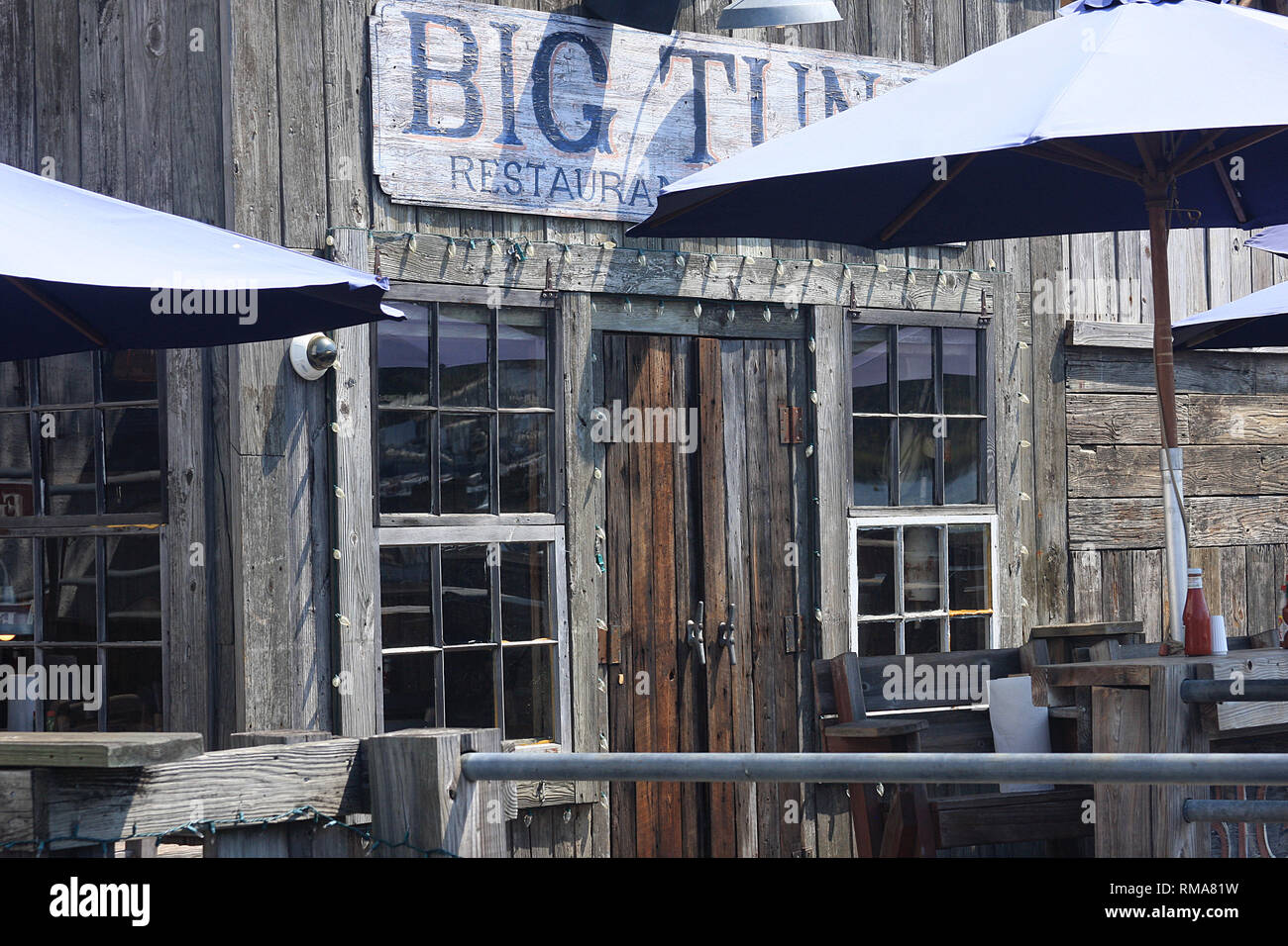 Big Tuna Restaurant am Wasser in Georgetown, SC, USA Stockfoto