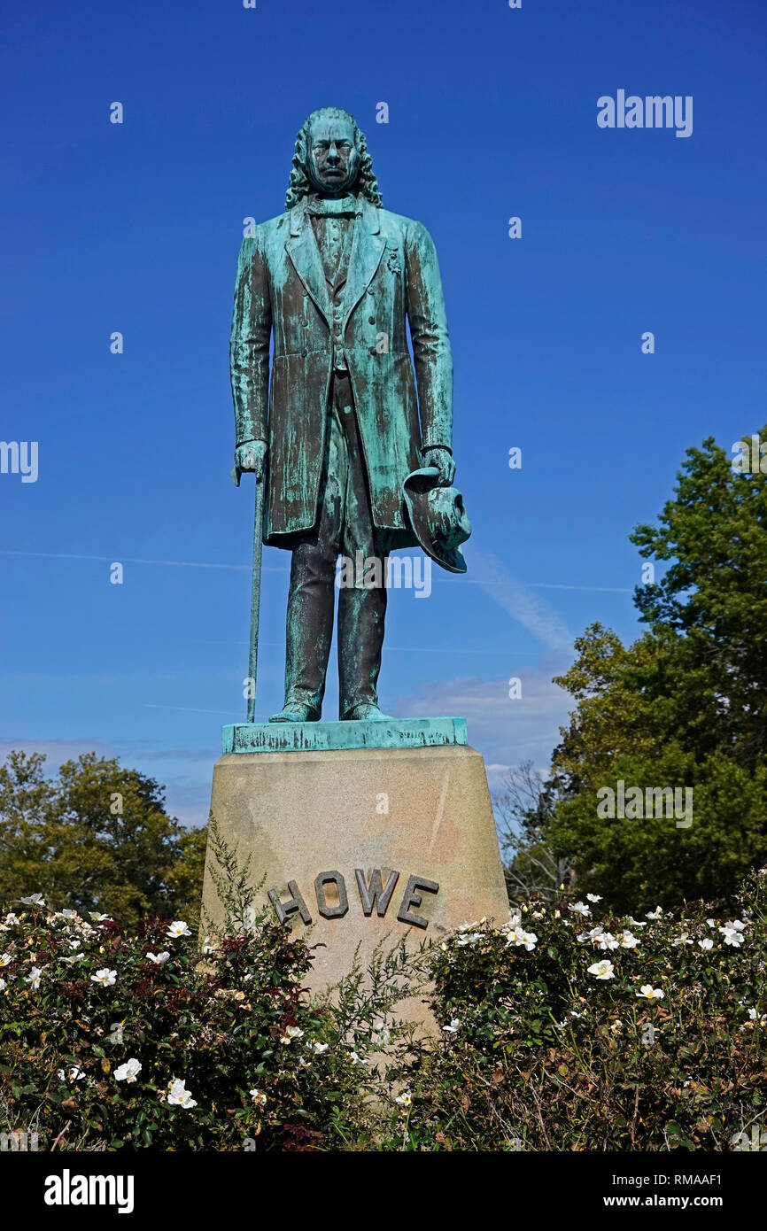 Elias Howe Statue in Bridgeport CT Stockfoto