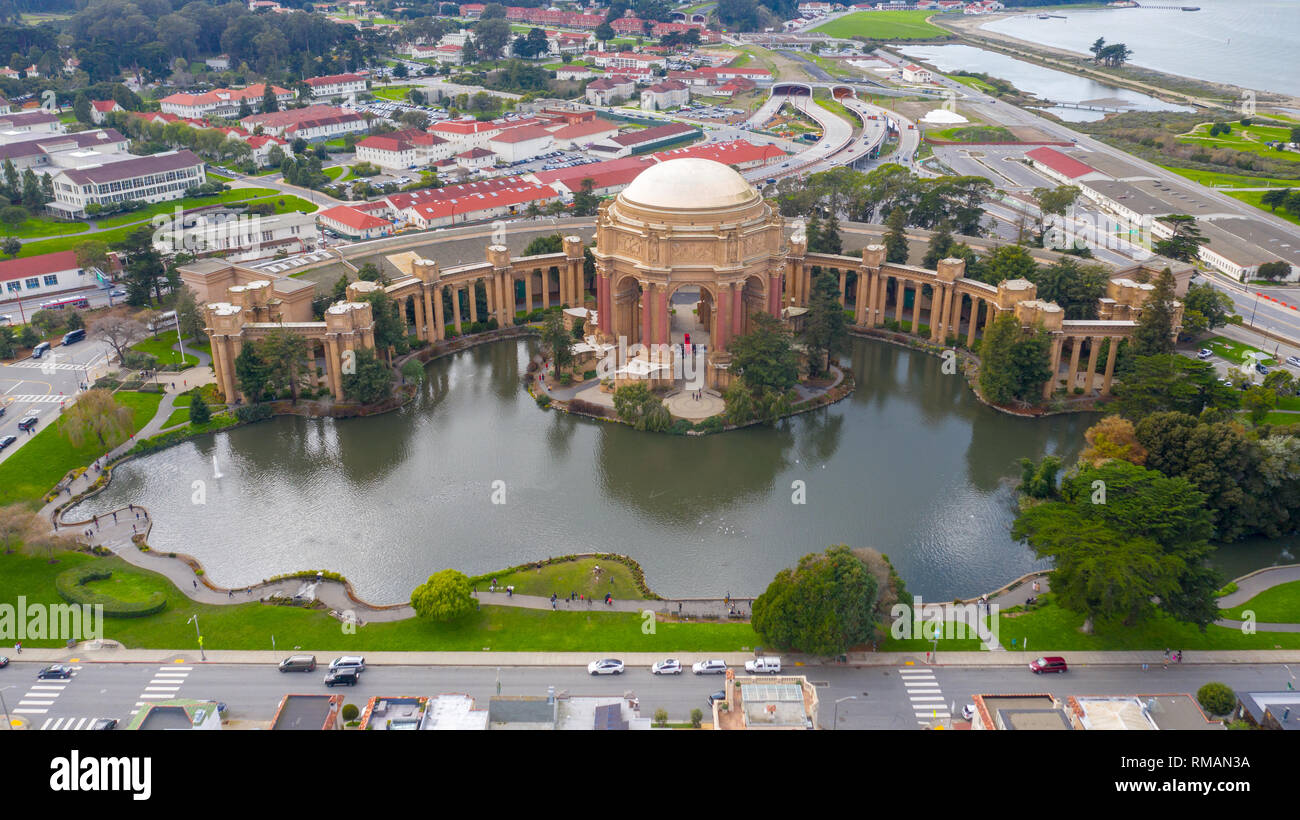 Palast der Schönen Künste, San Francisco, CA, USA Stockfoto