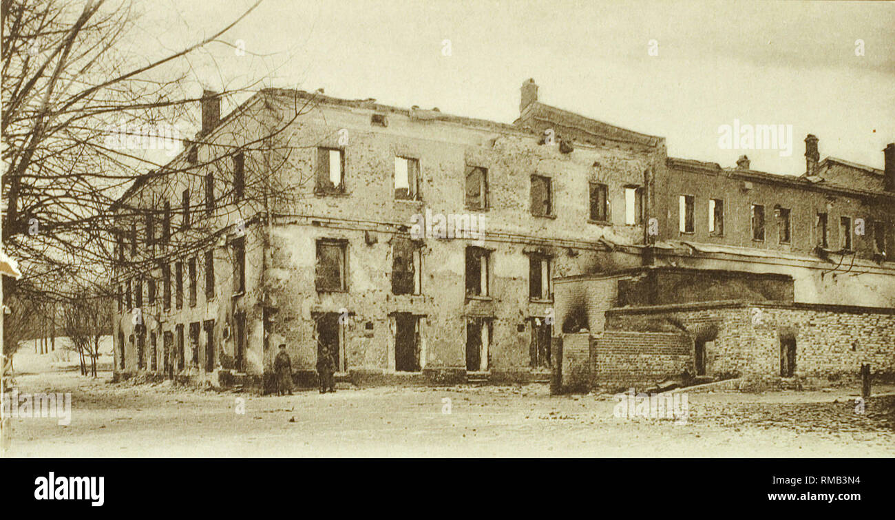 Moskau nach der Revolution. Dezember 1905. Silber Gelatine Fotografie Stockfoto