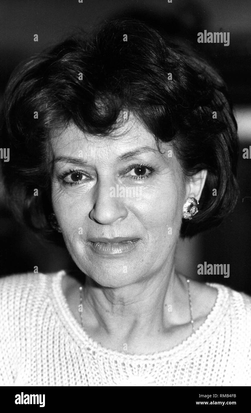 Die deutsche Schauspielerin und Theater manager Ursula Lingen (Foto) feierte ihren 75. Geburtstag am 9. Februar 2003. Stockfoto