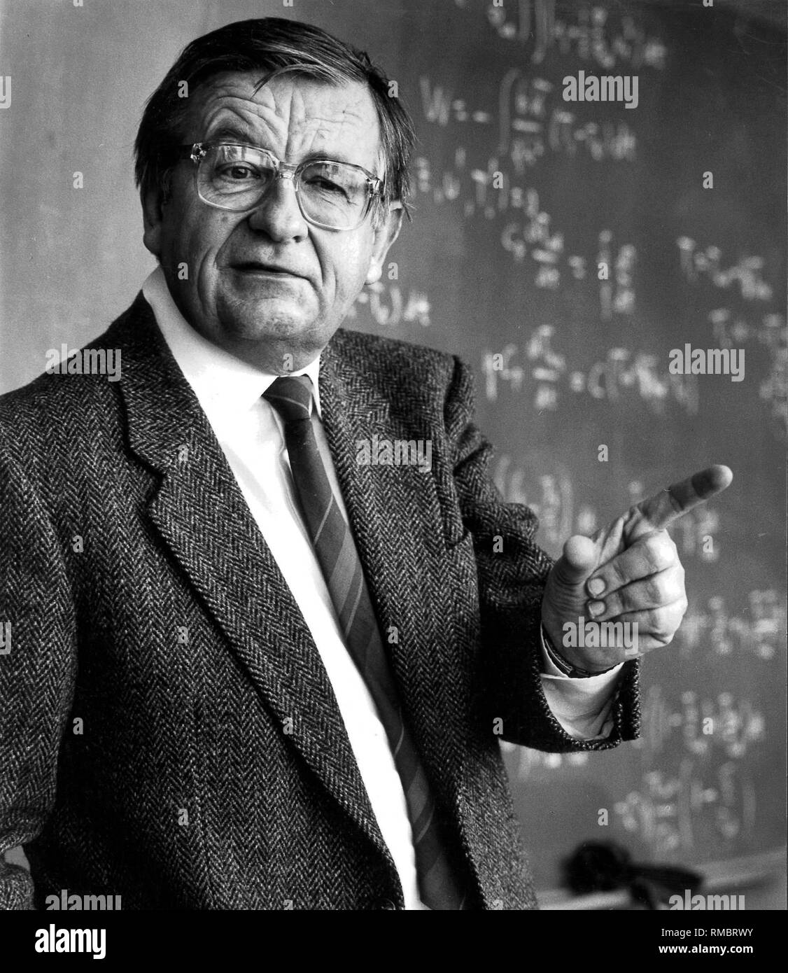 Rudolf Kippenhahn, Wissenschaftliches Mitglied der Max-Planck-Gesellschaft, Astrophysik, München (1984). Stockfoto