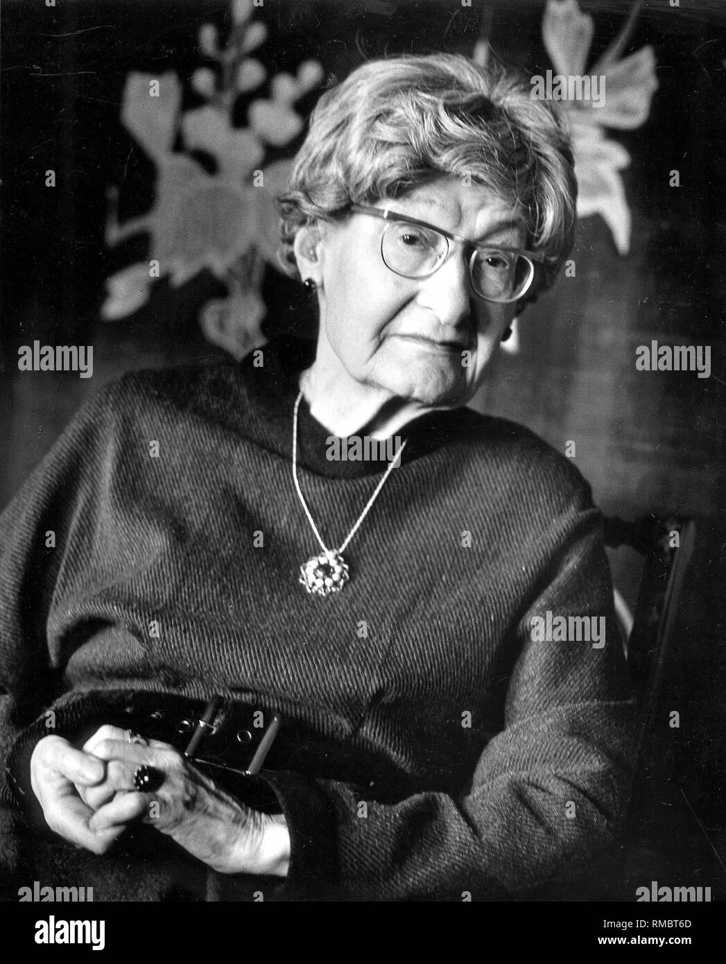 Eleanor von Erdberg (b. 1907), Professor für Ostasiatische Kunstgeschichte, 14 Jahre lang, bis 1951, in Peking, dann in Aachen und Bonn, Harvard. Stockfoto