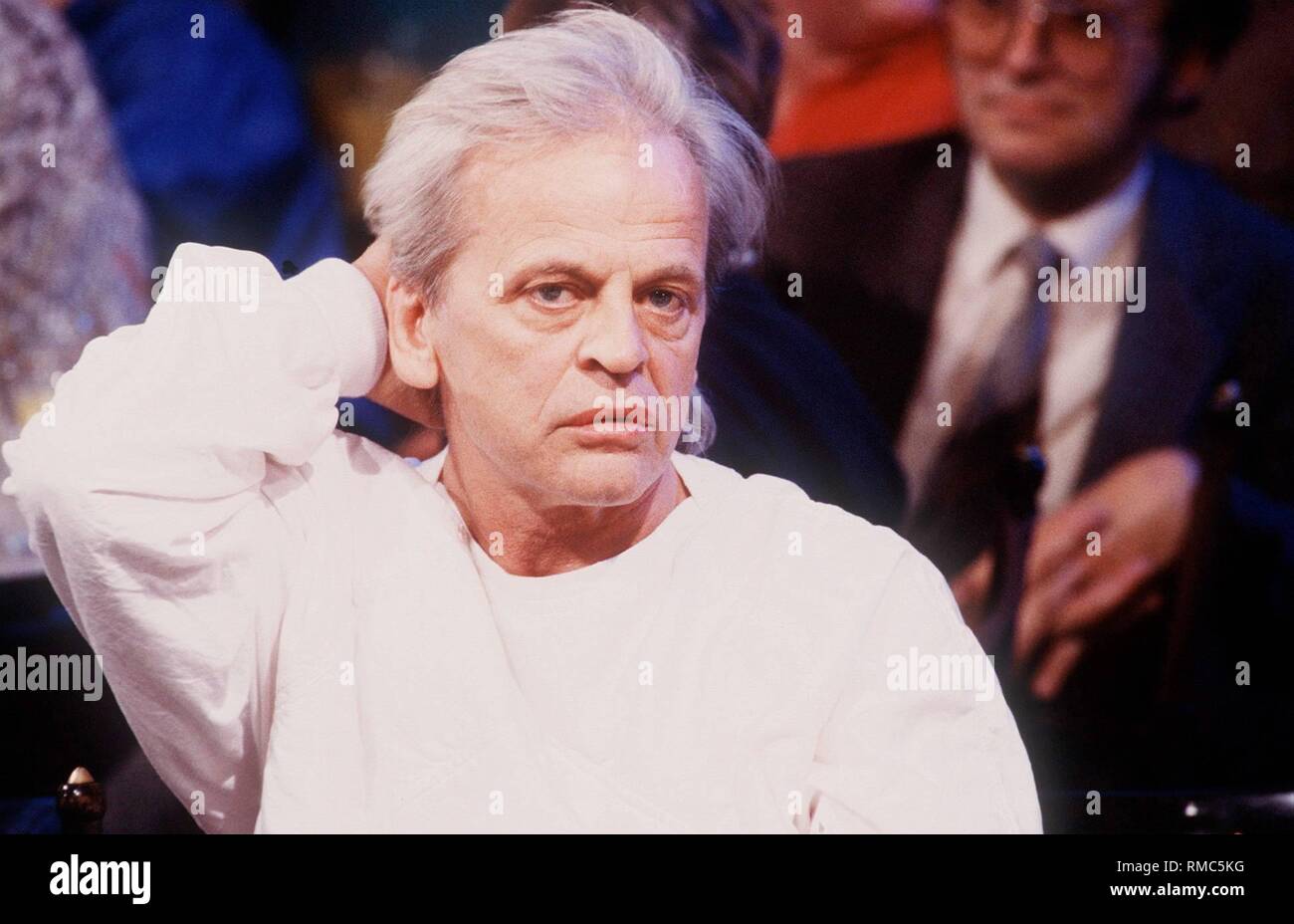 Klaus Kinski ist eines der Umstrittensten und bizarren Akteure in Deutschland. Am 18. Oktober 2001, würde Er drehte 75 haben. Sowohl auf nimmt und auf der Bühne, Genie und Wahnsinn waren immer eng zusammen. Stockfoto