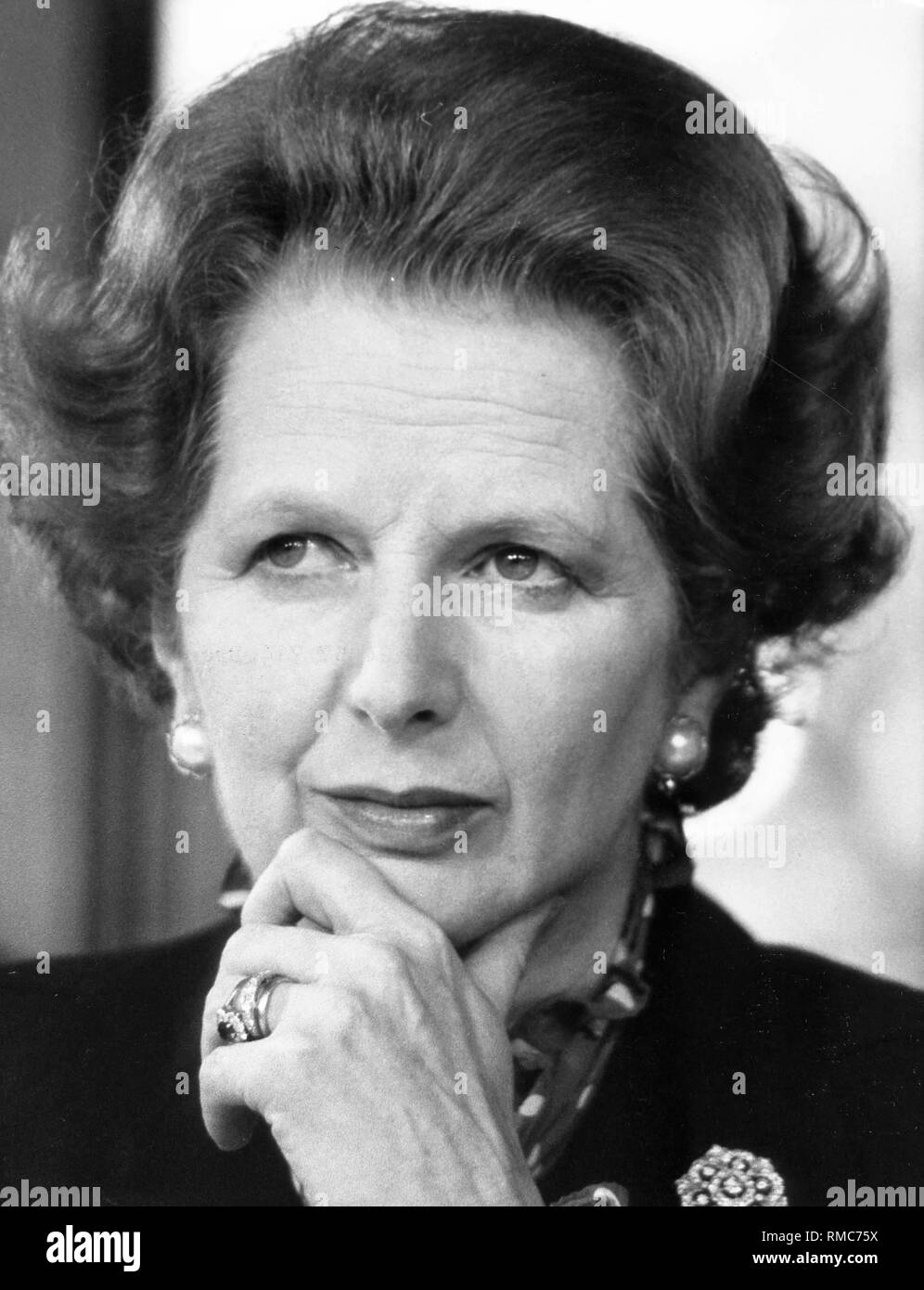 Margaret Thatcher, britische Premierminister. Stockfoto