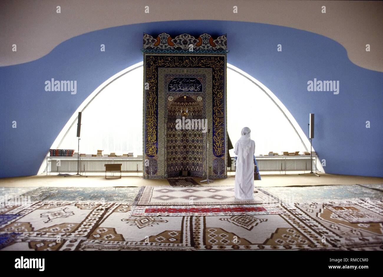 Das Gebet in der Moschee in München freimann Stockfotografie Alamy