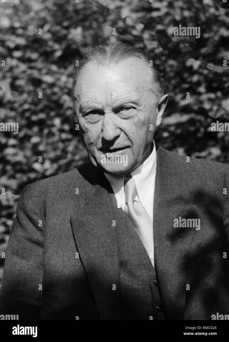 Konrad Adenauer (1876-1967), Bundeskanzler (CDU). Stockfoto