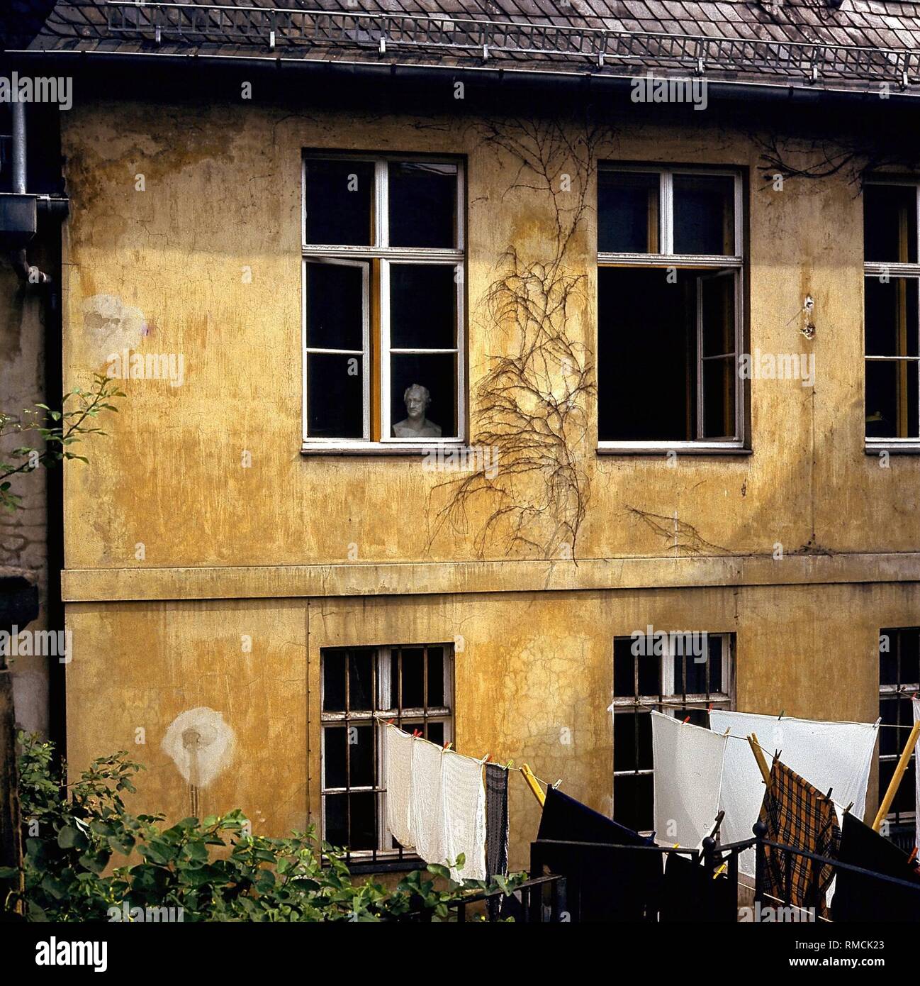 Rückseite des Goethe Nationalmuseum in Weimar. Stockfoto