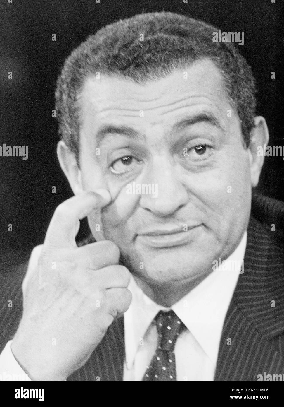 Der ägyptische Präsident Hosni Mubarak. Stockfoto