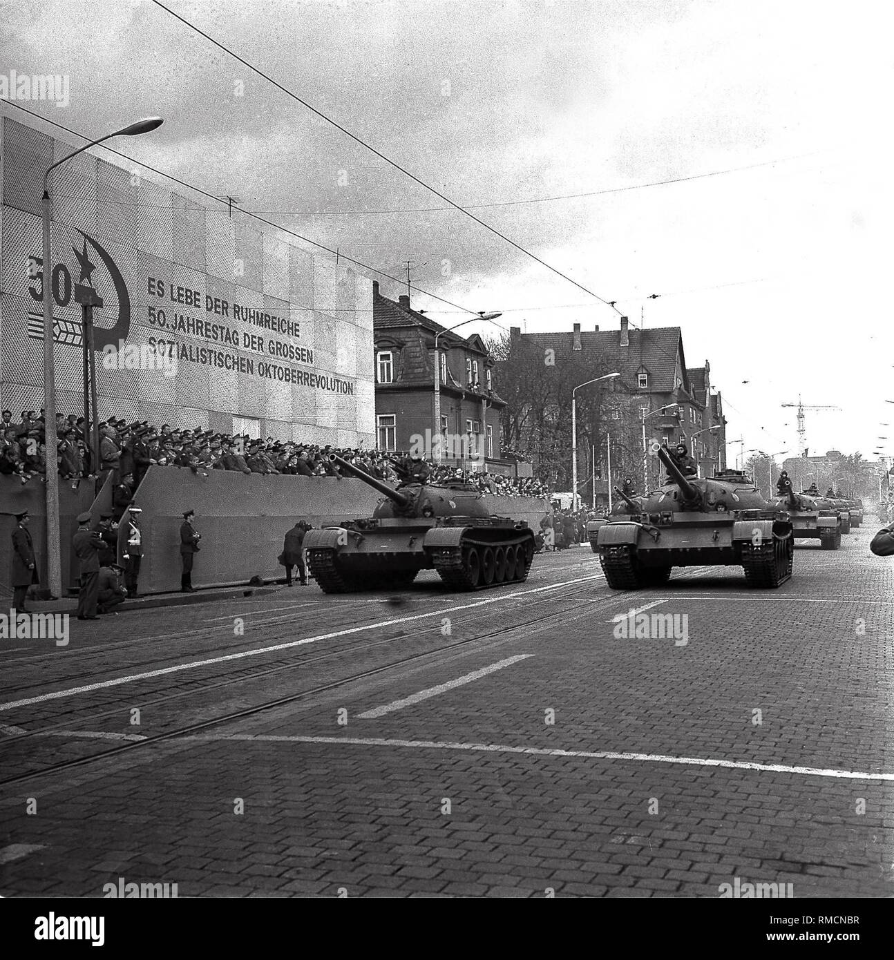 Sowjetische Militär in Erfurt. Stockfoto