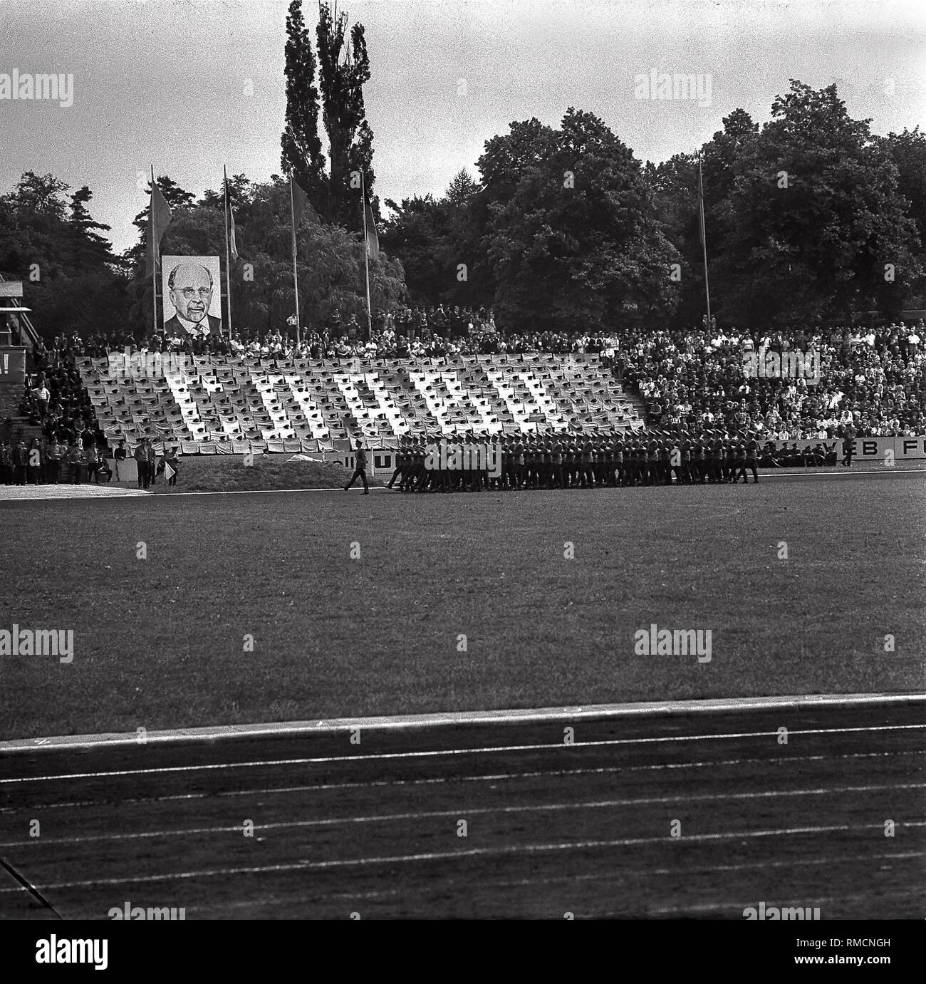 Sowjetische Militär in Erfurt. Stockfoto