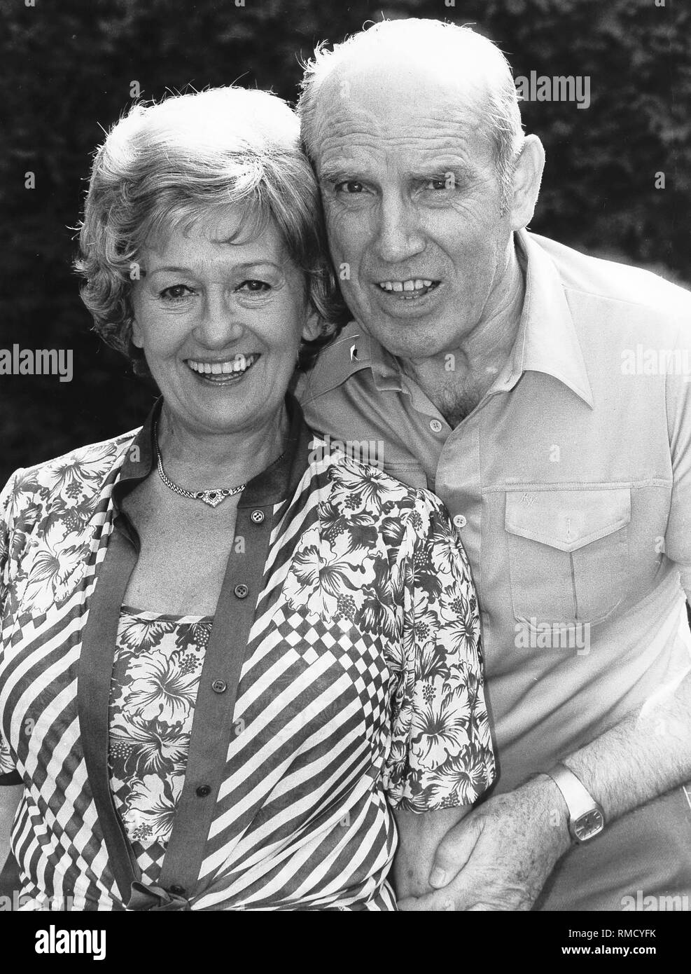 Erni Singerl mit Ehemann Schorsch Schropp. Stockfoto