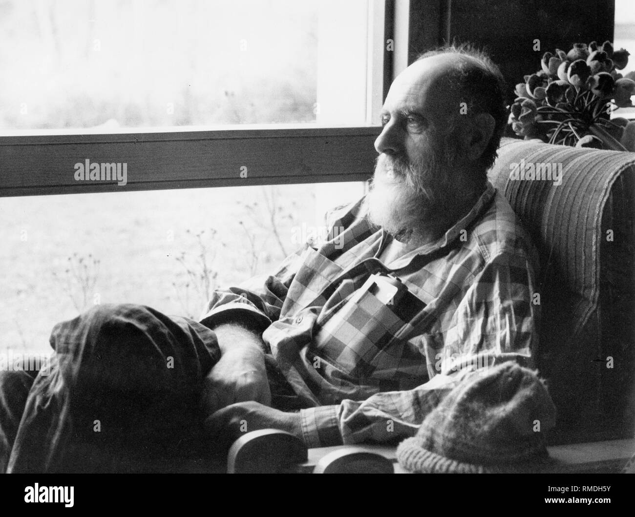 Fritz Hundertwasser, ein österreichischer Maler und Grafiker. Stockfoto